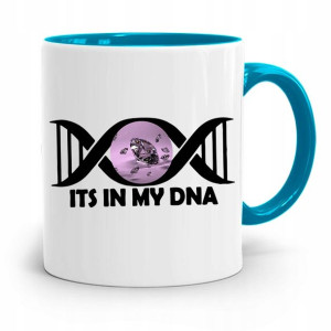 Dla Jubilera Kubek Błękitny Its In My Dna Prezent