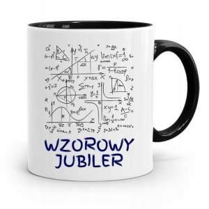 Dla Jubilera Kubek Czarny Wzorowy Jubiler Prezent