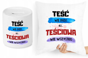 Dla Teściowej Zestaw Poduszka + Skarbonka Prezent