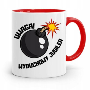 Dla Jubilera Kubek Czerwony Wybuchowy Jubiler