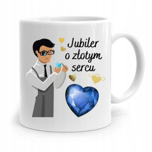 Dla Jubilera Kubek Na Prezent O Złotym Sercu