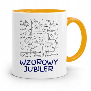 Dla Jubilera Kubek Żółty Wzorowy Jubiler Prezent