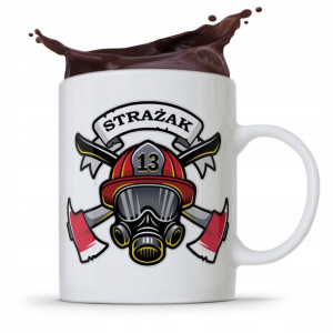 Kubek Prezent Dla Strażaka Strażak Herb