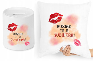 Dla Jubilera Zestaw Poduszka + Skarbonka Prezent