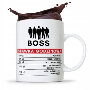 Kubek Prezent Dla Szefa Boss Stawka Godzinowa