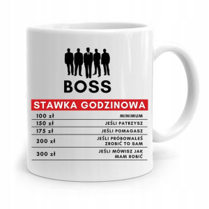 Kubek Prezent Dla Szefa Boss Stawka Godzinowa