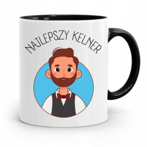 Dla Kelnera Kubek Czarny Najlepszy Kelner Prezent