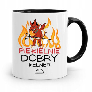 Dla Kelnera Kubek Czarny Piekielnie Dobry Kelner