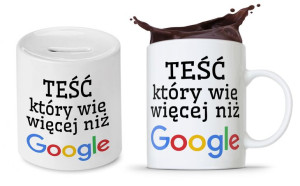 Zestaw Dla Teścia Taty Ojca Kubek + Skarbonka