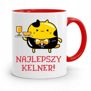 Dla Kelnera Kubek Czerwony Najlepszy Kelner
