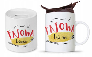 Zestaw Dla Teściowej Mamy Kubek + Skarbonka