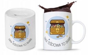 Zestaw Dla Teściowej Mamy Kubek + Skarbonka