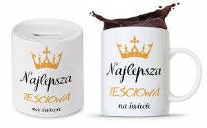 Zestaw Dla Teściowej Mamy Kubek + Skarbonka