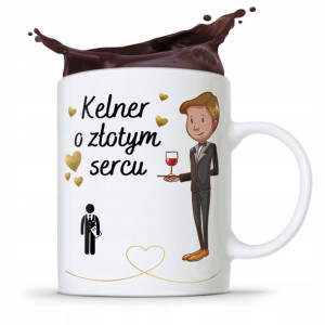 Dla Kelnera Kubek Na Prezent Kelner O Złotym Sercu