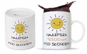 Zestaw Dla Teściowej Mamy Kubek + Skarbonka