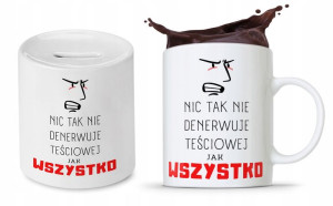 Zestaw Dla Teściowej Mamy Kubek + Skarbonka