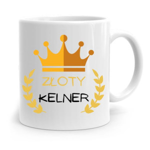 Dla Kelnera Kubek Na Prezent Złoty Kelner