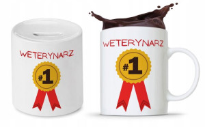Zestaw Dla Weterynarza Prezent Kubek + Skarbonka