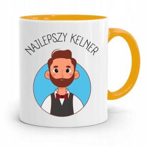 Dla Kelnera Kubek Żółty Najlepszy Kelner Prezent