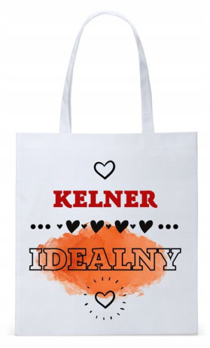 Dla Kelnera Na Prezent Torba Eco Biała Shopper