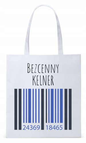 Dla Kelnera Na Prezent Torba Eco Biała Shopper