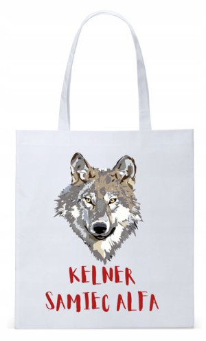 Dla Kelnera Na Prezent Torba Eco Biała Shopper