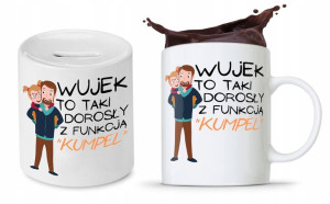 Zestaw Dla Wujka Prezent Kubek + Skarbonka