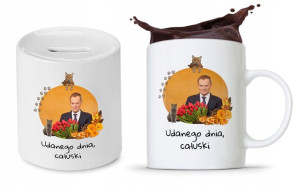Zestaw Donald Tusk Platforma Po Kubek + Skarbonka