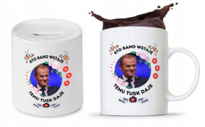 Zestaw Donald Tusk Platforma Po Kubek + Skarbonka