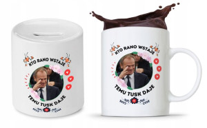 Zestaw Donald Tusk Platforma Po Kubek + Skarbonka