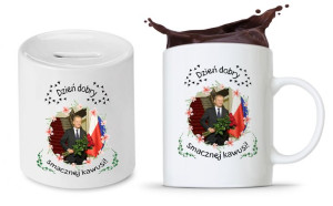 Zestaw Donald Tusk Platforma Po Kubek + Skarbonka