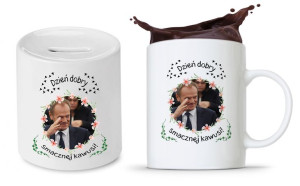Zestaw Donald Tusk Platforma Po Kubek + Skarbonka