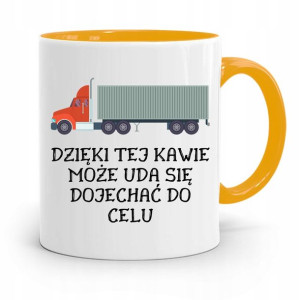Dla Tirowca Kierowcy Tira Kubek Żółty Na Prezent