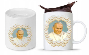 Zestaw Jan Paweł Ii Kubek + Skarbonka Prezent