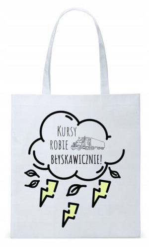 Dla Tirowca Prezent Torba Biała Eco Shopper