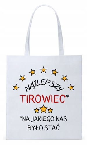 Dla Tirowca Prezent Torba Biała Eco Shopper