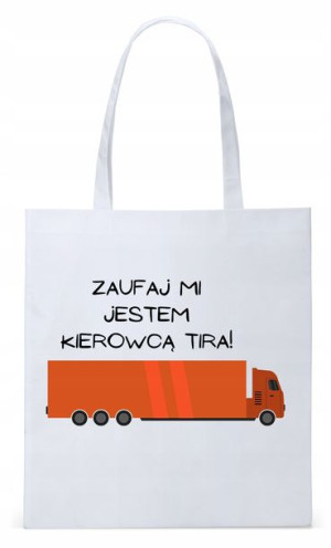Dla Tirowca Prezent Torba Biała Eco Shopper