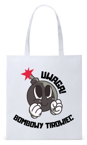 Dla Tirowca Prezent Torba Biała Eco Shopper