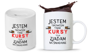 Dla Tirowca Prezent Zestaw Skarbonka + Kubek