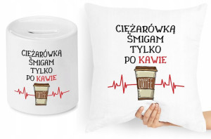 Dla Tirowca Zestaw Poduszka + Skarbonka Prezent