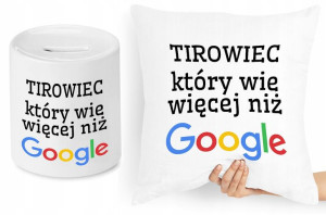Dla Tirowca Zestaw Poduszka + Skarbonka Prezent