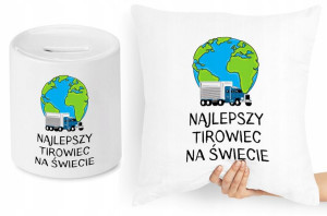 Dla Tirowca Zestaw Poduszka + Skarbonka Prezent