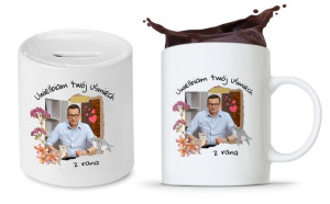Zestaw Mateusz Morawiecki Pis Kubek + Skarbonka