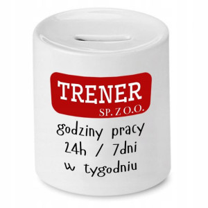 Dla Trenera Prezent Skarbonka Godziny Pracy
