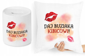 Dla Kibica Zestaw Poduszka + Skarbonka Prezent