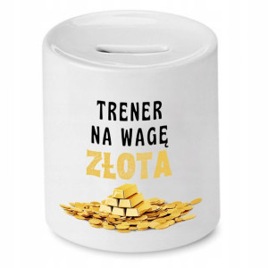 Dla Trenera Prezent Skarbonka Na Wagę Złota