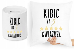 Dla Kibica Zestaw Poduszka + Skarbonka Prezent