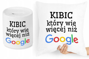 Dla Kibica Zestaw Poduszka + Skarbonka Prezent