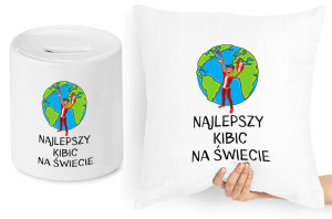 Dla Kibica Zestaw Poduszka + Skarbonka Prezent
