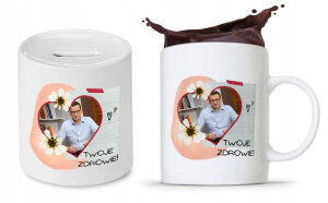 Zestaw Mateusz Morawiecki Pis Kubek + Skarbonka